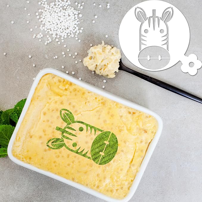 Animal Coffee Cookie Stencils - Small Animal Pattern Cute Stencils for Cookies Latte Art Bread, Reusable Template Dogs Cat Elephant Design