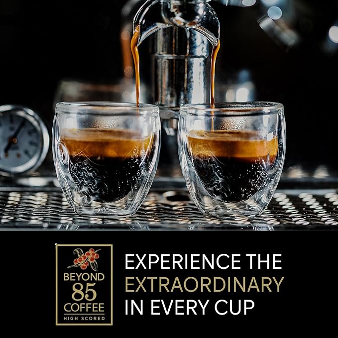 Beyond 85 Barista Colombian Coffee – Espresso - 340g Whole Bean Dark Roast – Bold & Smooth Beans for Espresso, Drip & French Press – Rich Blend with Chocolaty & Nutty Notes
