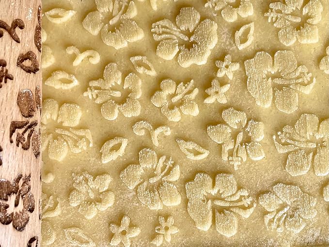 HAWAII 3 KID Rolling Pin SET. Wooden Laser Cut Mini Rolling Pins for cookies, play dough, salt dough by Algis Crafts