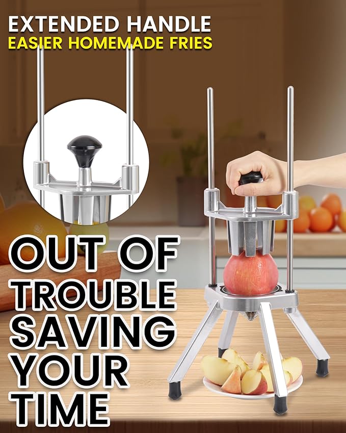 Lemon Cutter With Two 8 Wedges Commercial Lemon Slicer Stainless Steel Fruit Cutter Fruit Lemon Chopper Lemon Wedges Slicer Machine for Fruits and Vegetables for Home&Commercial Use