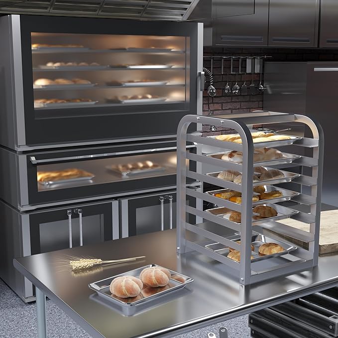 Pack of 12 | 10 in. x 13 in. Quarter Size Aluminum Bun. / Sheet Pan | Ideal for baking, roasting, cooling, prepping, or storing - a must-have in restaurants, bakeries, and busy kitchens.