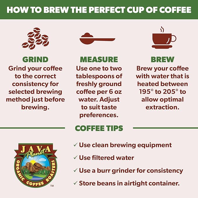 Low Acid Organic Coffee – Whole Bean, Mold-Free & Stomach Friendly by Java Planet, Papua New Guinea Single Origin Coffee, Dark Roast, Smooth Full Flavored, 5LB Bag
