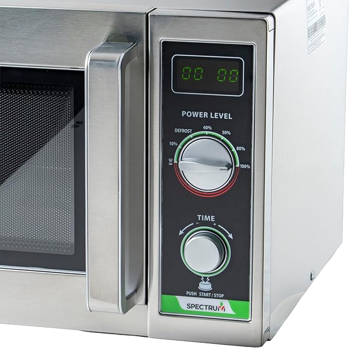 Winco Commercial-Grade Microwave with Dial, 1,000 W, .9 Cubic Feet