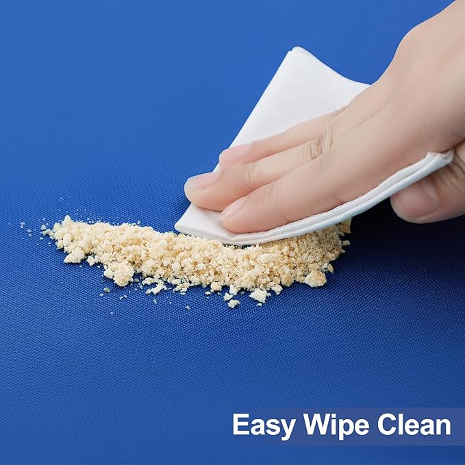 homing Rectangle Table Cloth Cover, Waterproof Polyester Elastic Fitted Tablecloth, Fits for 4 Foot Folding Tables, Washable Table Protector for Picnic, Camping, Outdoor (Blue, 30" x 48")