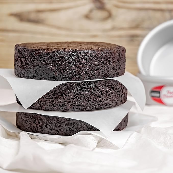 Fat Daddio's PRD-72 Round Cake Pan 7 x 2 Inch Silver