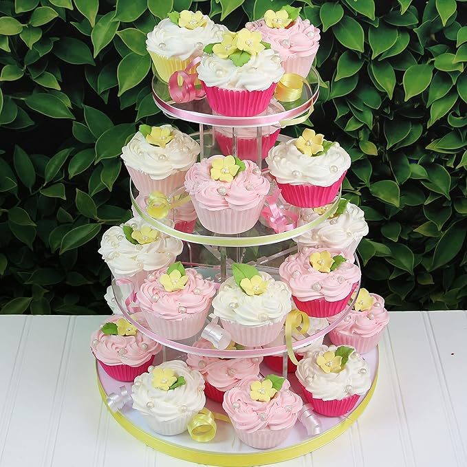 Global Sugar Art Blossoms and Leaves Edible Sugar Cake & Cupcake Flowers, Yellow, Small Unwired, 24 Count with Leaves by Chef Alan Tetreault