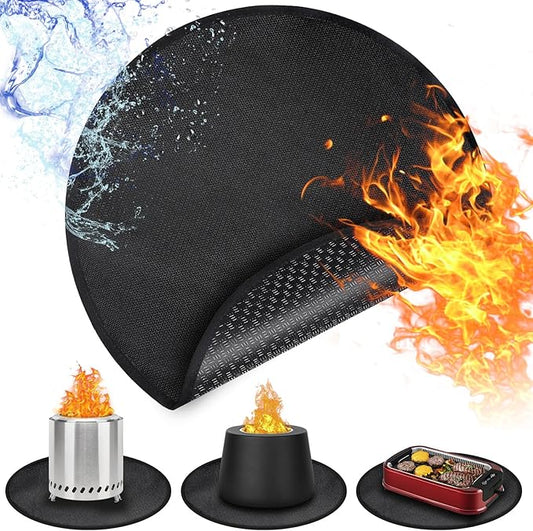 Solo Stove Tabletop Fire Pit Mat, Small Under Grill Pad to Protect Your Table, Fireproof Mat for Solo Stove Accessories, 4-Layer Fireproof, Heat Resistant, Easy to Clean, Reusable