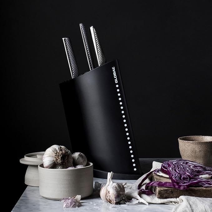 Global GKB-52/CB, 10 Slot Knife Block, Black