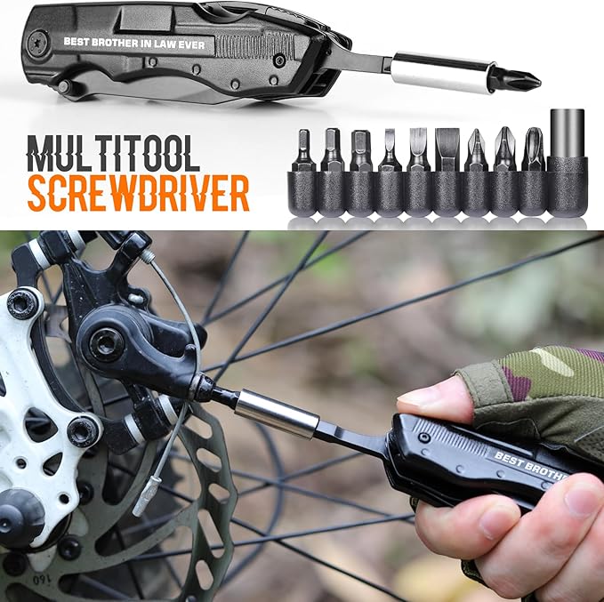 Brother in Law Gifts, Multitool Knife, Gifts for Brother in law, Christmas Practical Gift, Brother’s Birthday Presents, Brother-in-law Gift for Camping, Hiking, Fishing, 20 in 1 Multitool