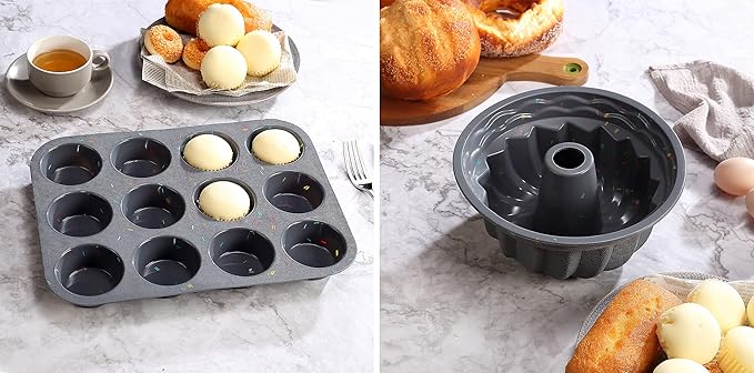 51PCS Silicone Bakeware Set Silicon Cake Molds Set For Baking, Including Baking Pan, Cake Mold, Cake Pan, Toast Mold, Muffin Pan, Donut Pan, And Cupcake Mold Silicone Baking Cups Set