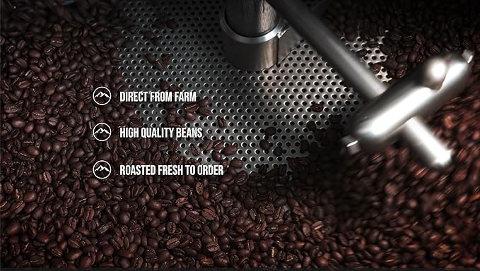PURE EARTH COFFEE CO. Whole Bean Coffee, Brazil Single-Origin Beans, Dark Roast, Bold Gourmet Specialty Grade Coffee, Chocolate, Walnut, Bold and Smooth Flavor Notes 12oz