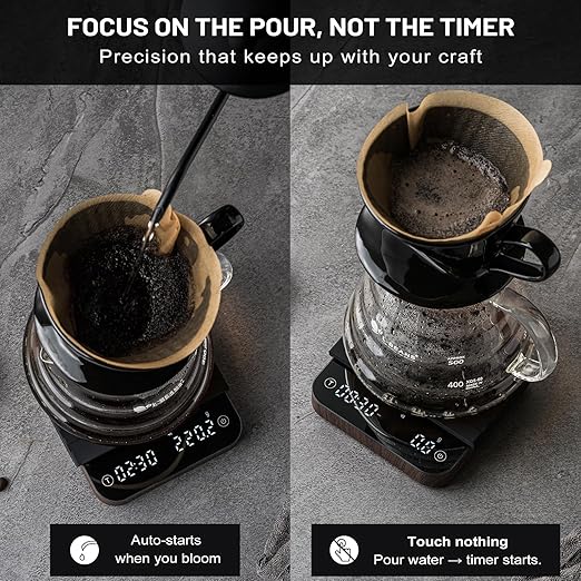 KitchenTour Coffee Scale with Timer (K112-W)