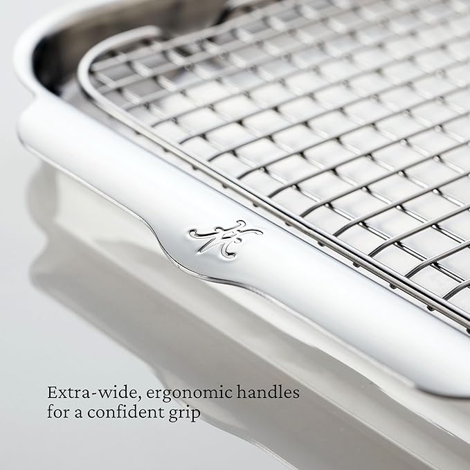 Hestan Provisions OvenBond – 3-Piece Tri-ply Baking Sheet Set – Professional Stainless Steel Bakeware
