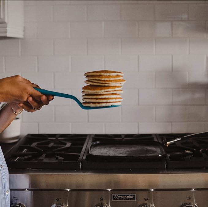 GIR: Get It Right Kitchen Silicone Spatula Turner - Non-Toxic Cooking Utensils for Nonstick Cookware, Cooking and Baking, Mini - 11IN - Slate
