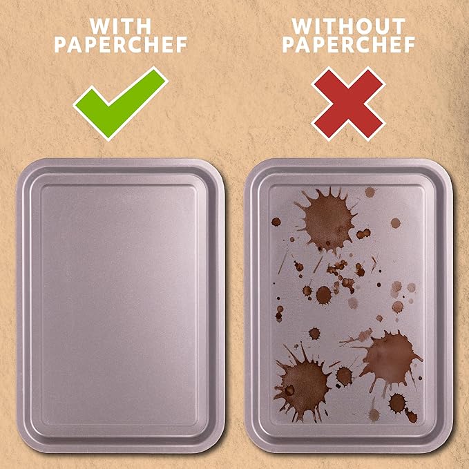 PaperChef – Large Parchment Baking Cups – Easy Release, Non-Stick, Unbleached & Compostable – Perfect for Muffins & Cupcakes – 60 Count - 2 Pack
