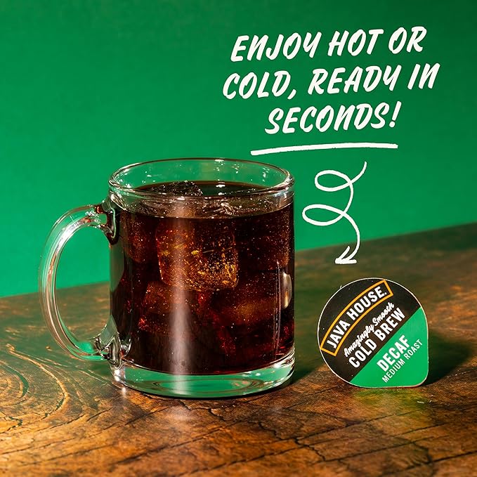 Java House Cold Brew Coffee Concentrate Single Serve Liquid Pods, (6 Count of 1.35 Fl Oz Pods) 8.1 Fl Oz, Pack of 6,Total 36 count