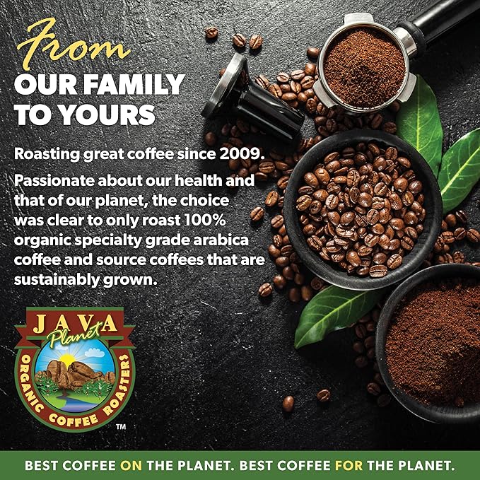 Low Acid Organic Coffee – Whole Bean, Mold-Free & Stomach Friendly by Java Planet, Costa Rican Single Origin Coffee, Dark Roast, Smooth Full Flavored, 2x1LB Bag
