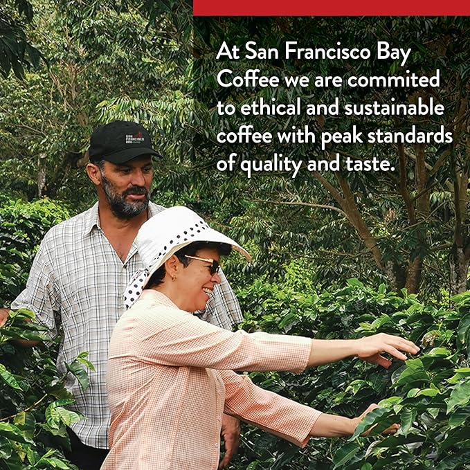 SF Bay Coffee Organic Rainforest Blend 28 oz Bag, Ground Medium Dark Roast, USDA Organic