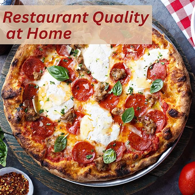 ThermiChef 14" by 20" Pizza Steel (3/16" Standard Thickness) - Multipurpose Cooking Steel for Ovens & Grills - Made in the USA