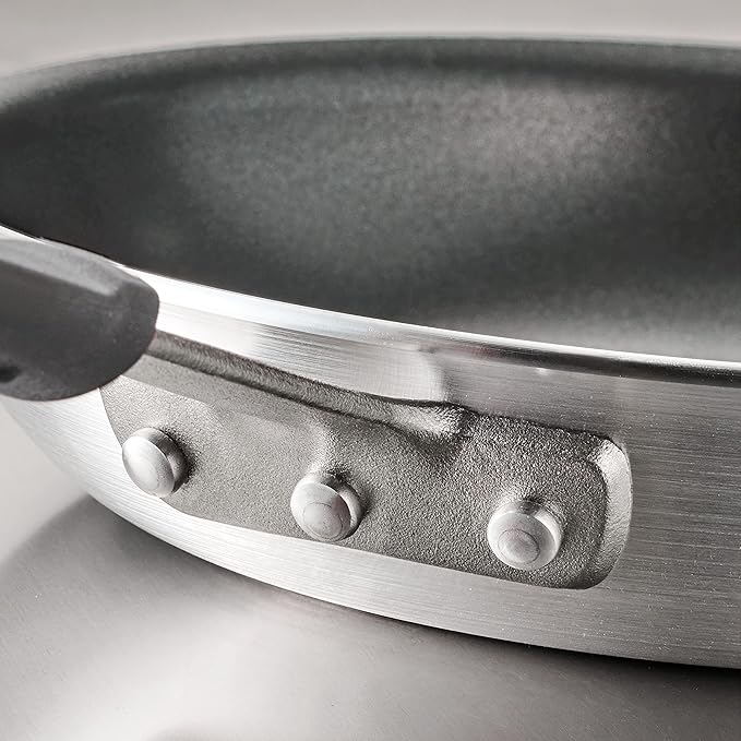 Tramontina Professional Fusion 12-Inch Non Stick Large Frying Pan, Heavy-Gauge Aluminum Skillet with Reinforced Nonstick Coating, Dishwasher and Oven Safe