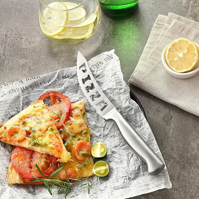 McCook® Kitchen Knife Sets,German Stainless Steel Knives Block Set with Built-in Sharpener